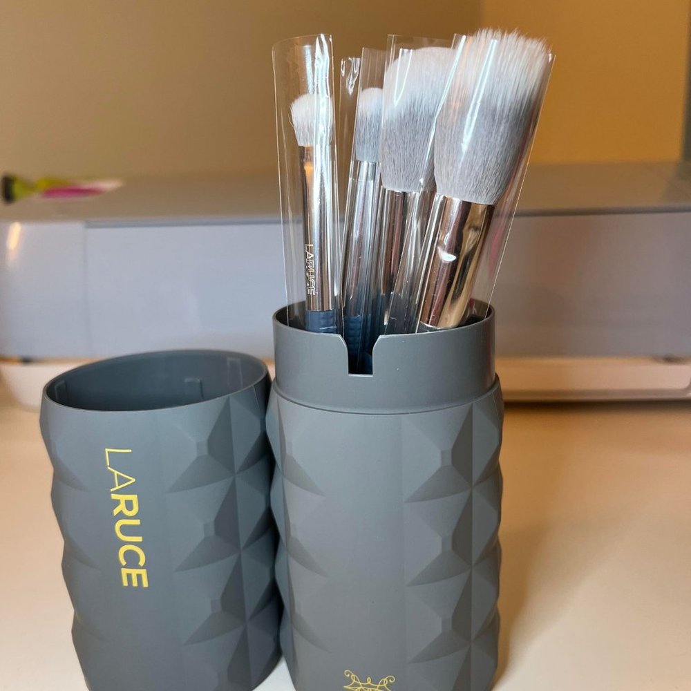 Laruce Christine Professional Makeup Brush Set 5pcs - Premium Cosmetic Gift Box